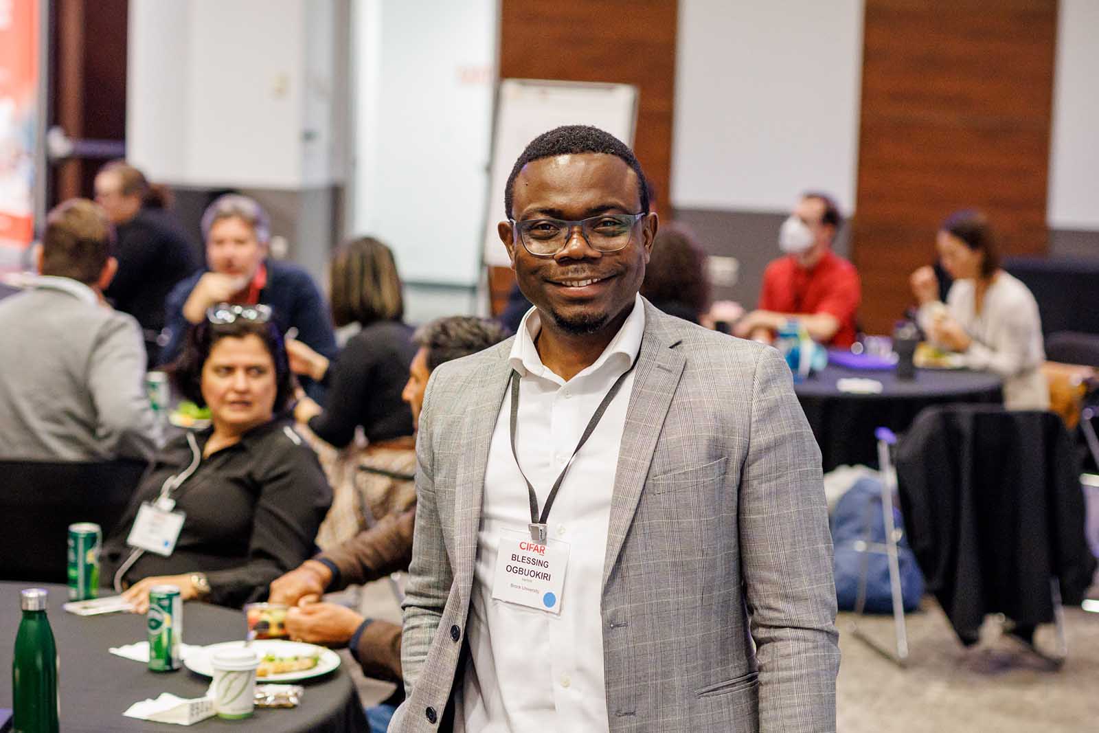Blessing Ogbuokiri (Brock University), Co-director of the Mitigating Dialect Bias Solution Network attends the inaugural CAISI Research Program Annual Meeting in October 2025